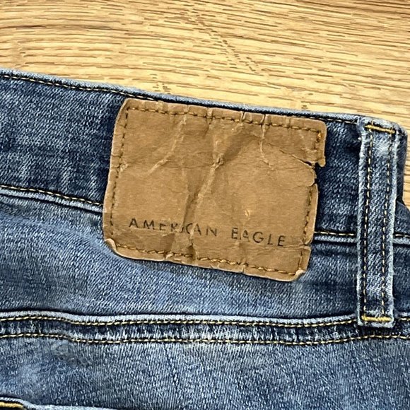 American Eagle AE Skinny Fit Denim Jeans SZ 28x30 Blue Stretch Next Level Flex - Picture 7 of 12